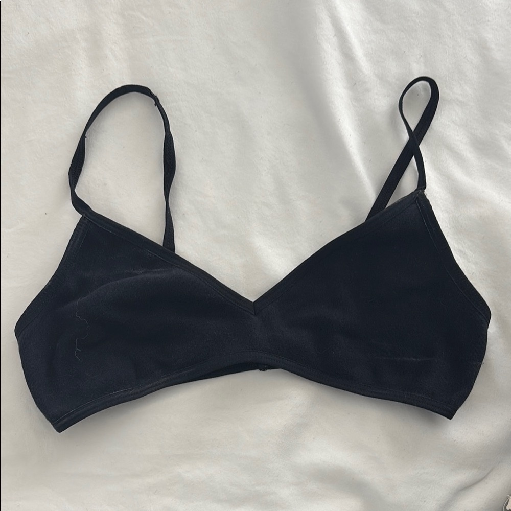 American Apparel Black Triangle Bralette